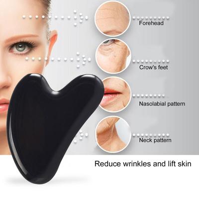 Massage Roller Board Heart-Shaped Relax Muscle Prevent Wrinkle Face Massage Scraper Board for Adult