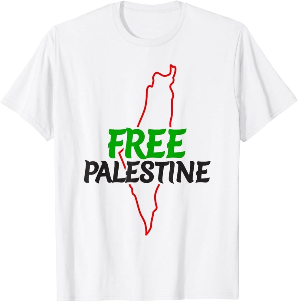 Футболка унисекс с флагом Палестины и надписью Free Gaza S