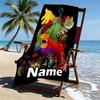 Custom Name Personalized Poppy Playtime Print Beach Towel, for Trip Camping Beach Party Home Decor, Birthday Gift for Family & Friends