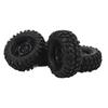 4PCS RC Crawler Tires 1.9 Inch Rubber   RC Tire with Plastic Wheel   for   1Celsius10 Remote Control Cars