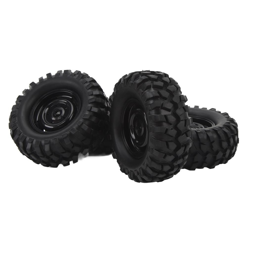4PCS RC Crawler Tires 1.9 Inch Rubber   RC Tire with Plastic Wheel   for   1Celsius10 Remote Control Cars