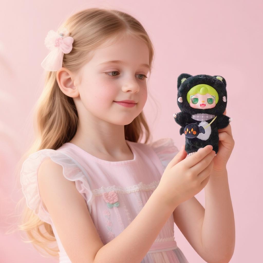 Cute Vinyl Plush Figures, Take A Of Bear Series Plush Doll, Kawaii Collectible Toys Figure Mystery Box For Birthday Gifts, Single Box