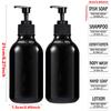 2PCS 500ml Travel Large Capacity Bathroom Soap Shampoo Dispenser Pump Press Bottle Multi-purpose Liquid with 6 Labels