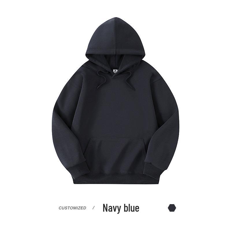 Men s Gray Cotton Pullover Hoodie Jacket - Loose Long Sleeve Top for Early Autumn S
