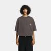Carhartt WIP X Invincible Collaboration FW24 Pigment Dyed T-Shirt Pocket Label Logo Round Neck Short Sleeve T-Shirt Unisex Tops A242063-26-PG