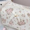 Portable Lace Makeup Pouches Flower Pattern Waterproof Cosmetics Bag Zipper Lipstick Case