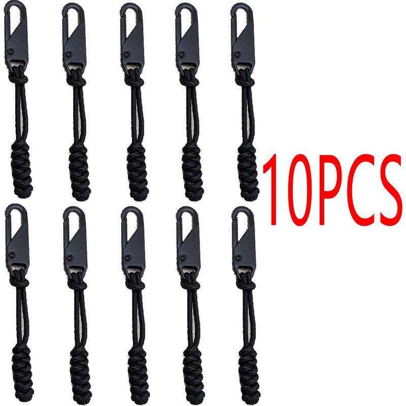 5PCS Fabric Zipper Closure Replacement Slider for Zipper Handle Repair Kit Zipper Pullers Durable Wear-Resistant Cord LLT003