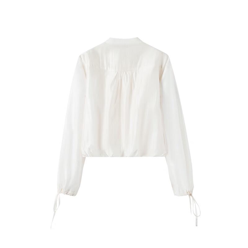 Navigare Women's Elegant Round Neck Long Sleeve Blouse