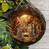 Vintage Nativity Scene Wooden Sign, Jesus Was Born In A Cave Round Sign for Front Door Wall Hanging Decor, Ideal Christmas Gift