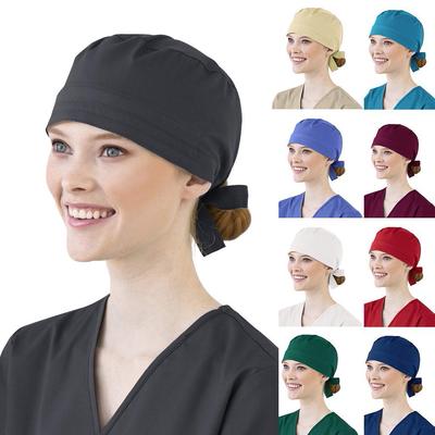 Frauen Baumwolle Verband Scrub Cap Schweißband Bouffant Hut Männer