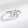 New 925 Silver Ring 5A Zircon Embrace hand for Women Wedding Luxury Jewelry Engagement Charm Fashion Party Gifts