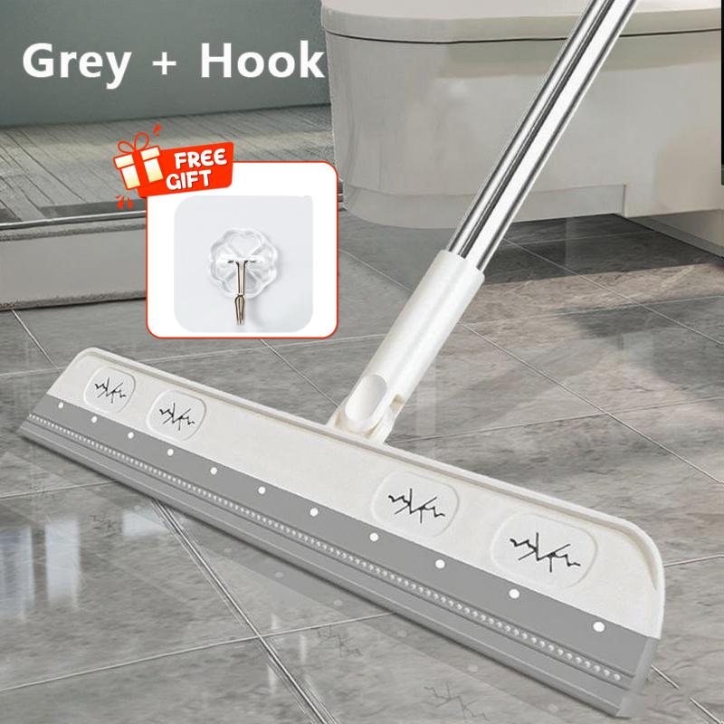 

Cleaning Brush Long Handle Telescopic Magic Broom Silicone Floor Wiper Squeegee Strip Window Glass Household Bathroom Sweeping