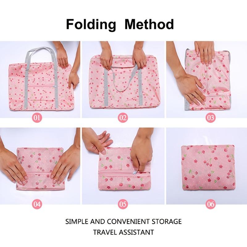Foldable Extra Large Travel Duffel Bag – Lightweight Polyester with Stylish Star Pattern, Easy Storage & Fast Packing