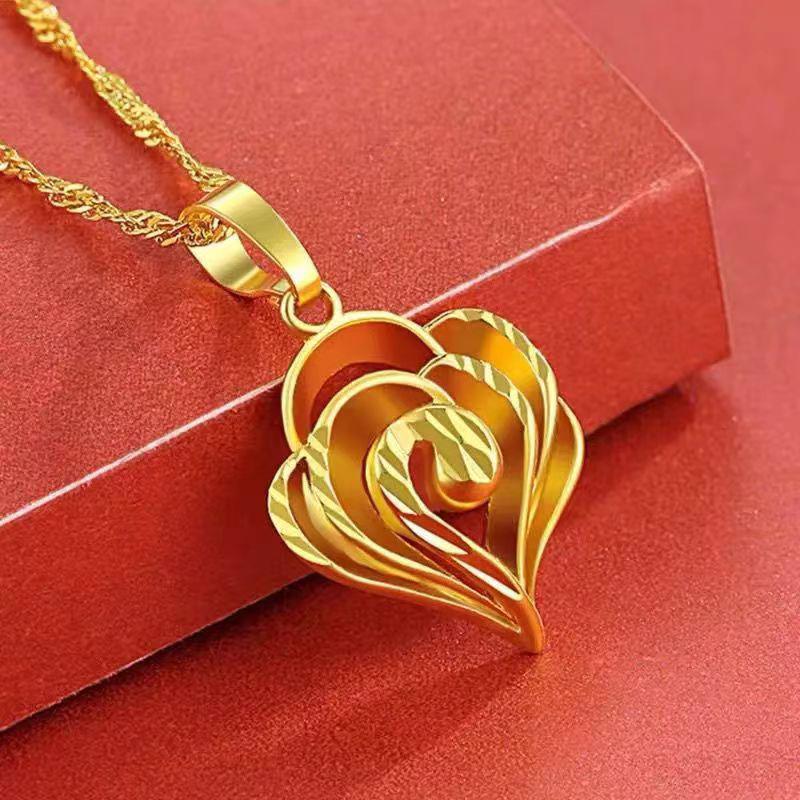 

Подвеска-кулон с вырезом в форме сердца для женщин – Модная, Универсальная, Простой дизайн Heart Pendant