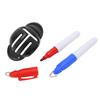 Golf Line Drawing Device Marker Stencil Golf Ball Triple Track 3 Line Marker for AlignmentBlack