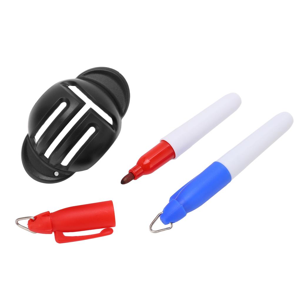 Golf Line Drawing Device Marker Stencil Golf Ball Triple Track 3 Line Marker for AlignmentBlack