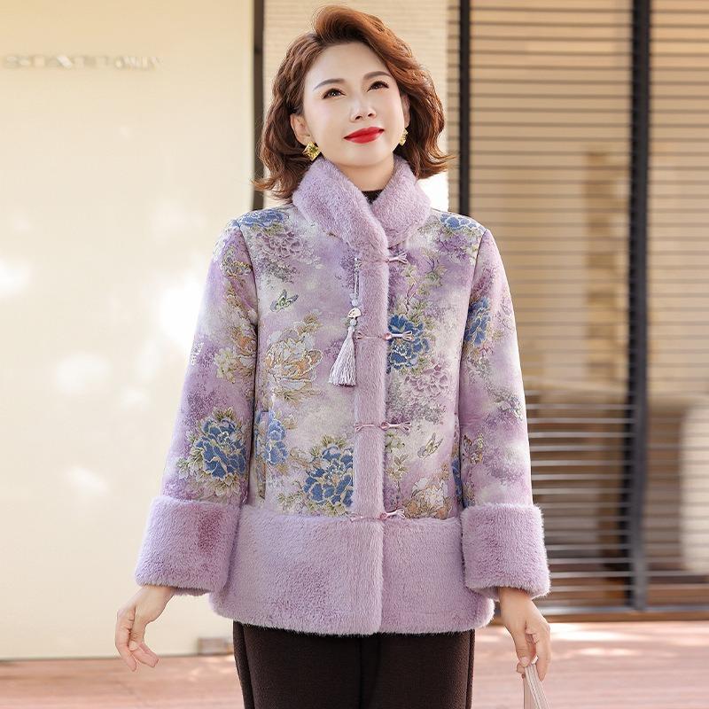 New style winter imitation mink fur coat medium thickened fur integrated coat