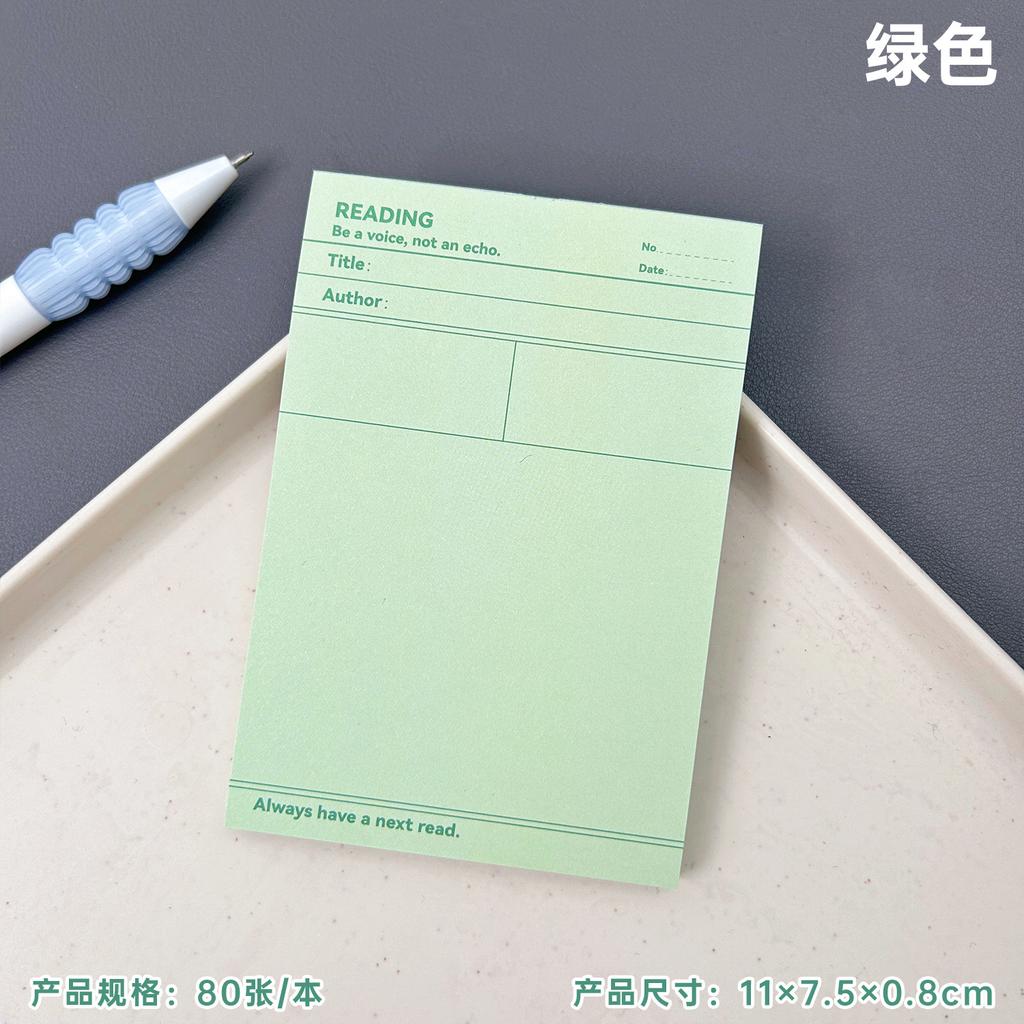 Gift Planning Book Simple Note Thickened Student Vocabulary Creative Monthly Summary Marked Tearable Kawai Stationery Lovely