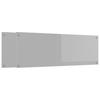 Kitchen Backsplash 2 Pcs Light Grey 120 X 40 Cm Tempered Glass