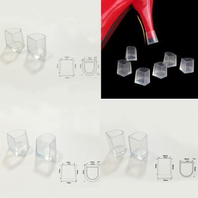 1 para przezroczystych ochraniaczy na buty ślubne na wysokim obcasie Stiletto Cover Stoppers