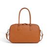 Autumn new women's bags handmade first-layer cowhide woven handbag genuine leather shoulder portable oblique span commuter bag
