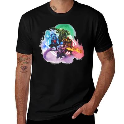 The 4 Spirits Dota 2 Tshirt Simple Casual Short Sleeve Cotton Tshirt