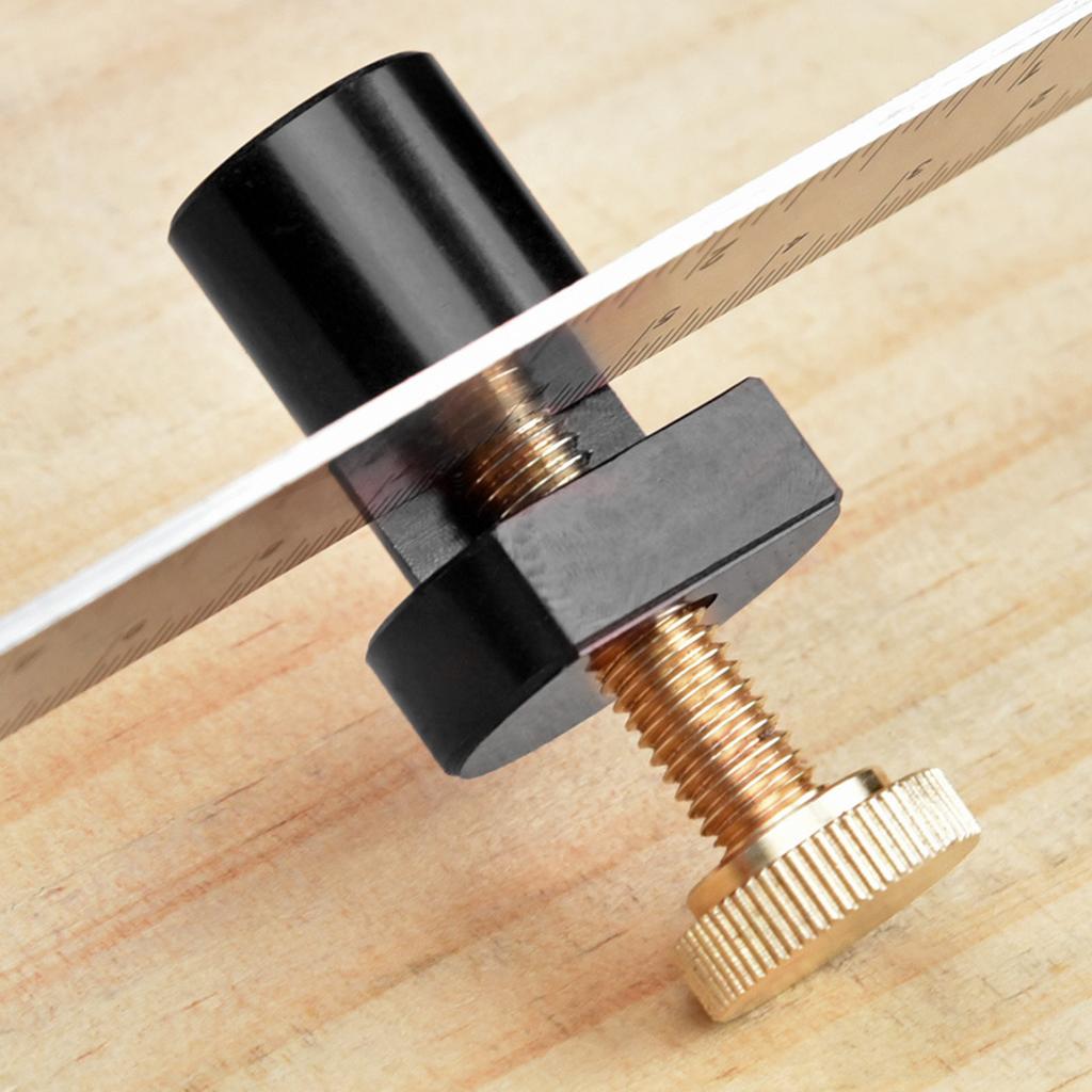20mm Dog Hole Limit Block Aluminum Alloy Ruler Fixed Stair Gauge Woodworking Angle Ruler Auxiliary Clamp