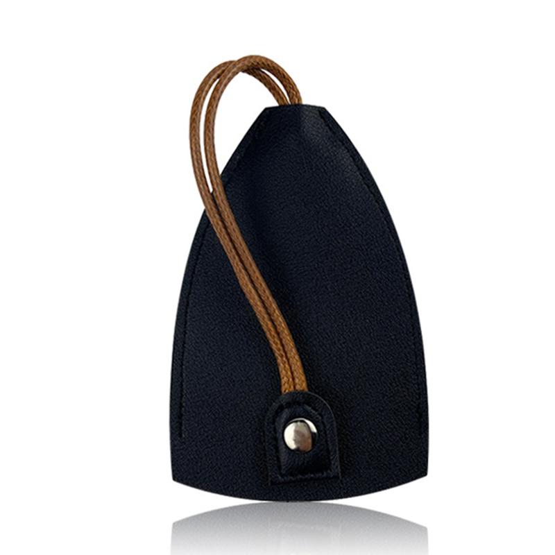 Portable Creative Simple Multifunction Car Keychain Wallet Soft Pu Leather Keys Organizer Holder Coin Purse Small Key Pouch