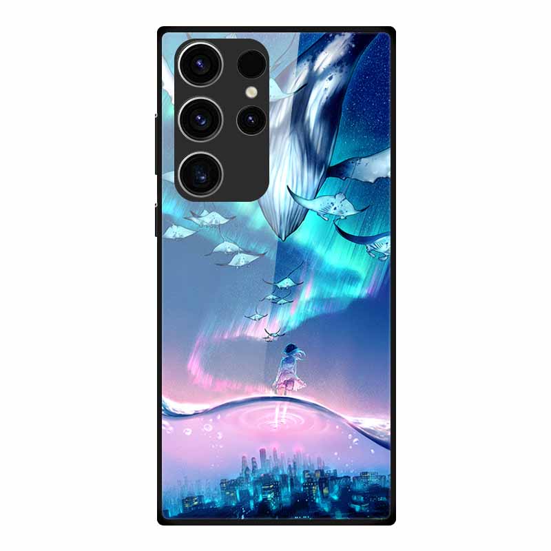 

Luxury Case for Samsung S23 S23Ultra Tempered Glass Cover for Samsung Galaxy S23 Ultra S 23 Plus Cases Phone TPU Bumper Fundas Galaxy S23 Plus