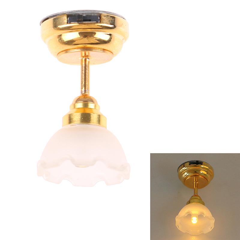 Domek dla lalek Hot1:12 Miniaturowa Lampa Stołowa Lampa LED Lampa Biurkowa Lampa Sufitowa Lampa Podłogowa Reflektor Sceniczny Sypialnia Pokój do Nauki Wystrój Domu