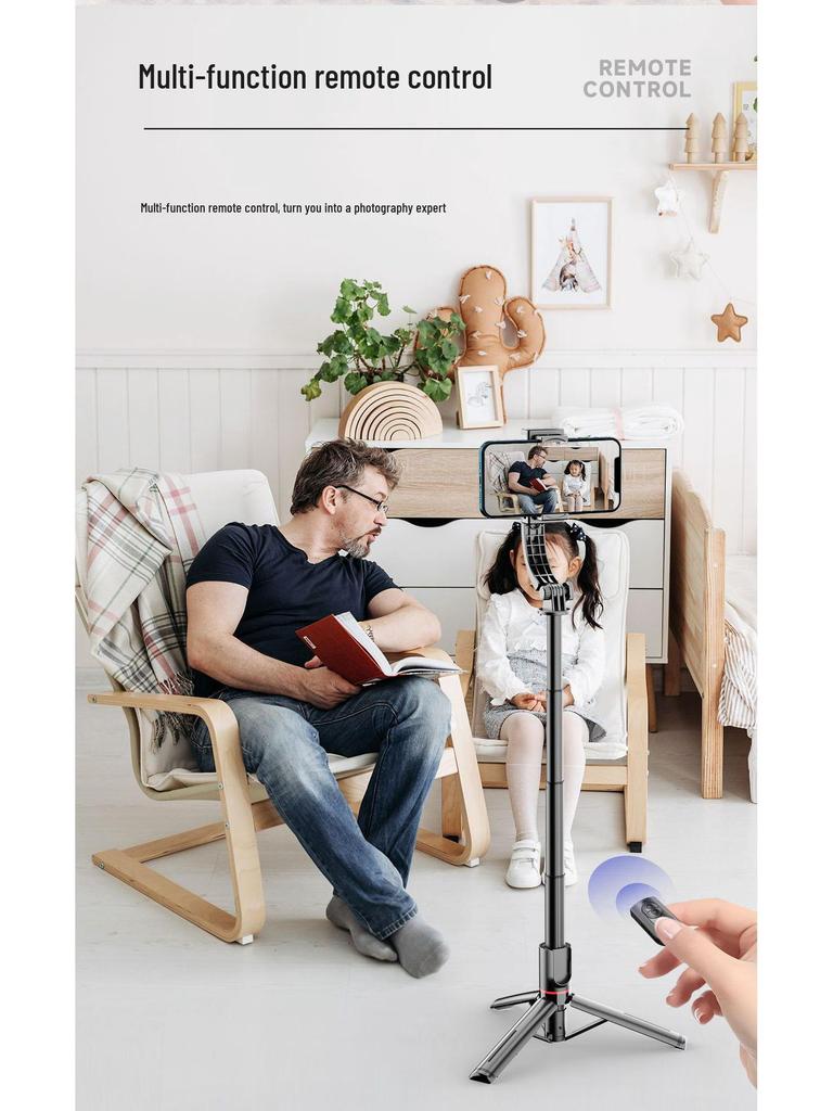 CYKE Mobile Phone Gimbal Stabilizer Selfie Stick with Anti-Shake & Retractable Tripod for Live Broadcasts