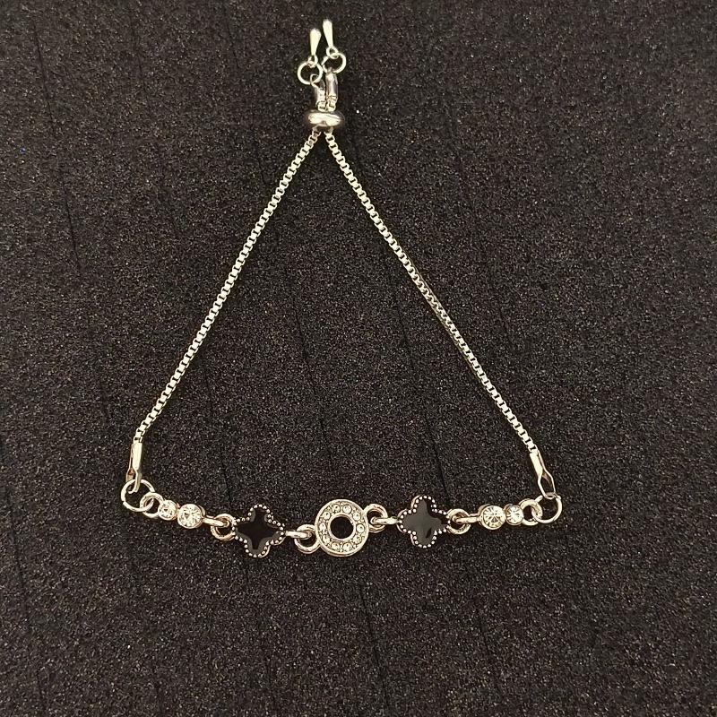 Zinc Alloy Bracelet Sparkling Zircon Flower Bracelet Handmade Bracelet Alloy For Daily Wear Fashion Accessory Party