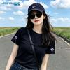 Jeanswest Women's Loose Fit Pure Cotton Printed Short Sleeve T-Shirt