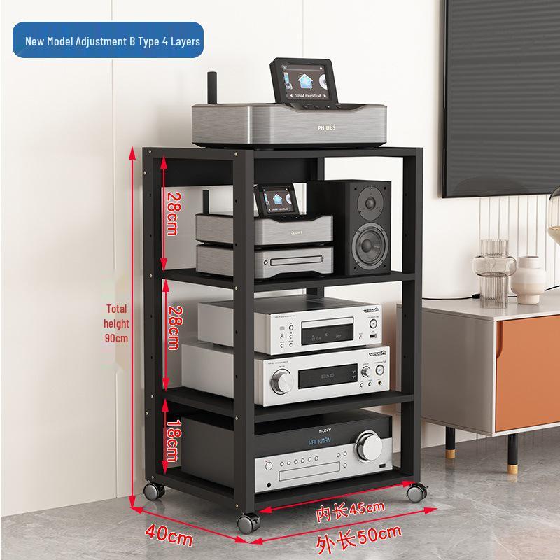 Mixer Audio Mobil și Suport Amplificator cu Tuburi - Dulap Raft de Depozitare pentru Home Theater