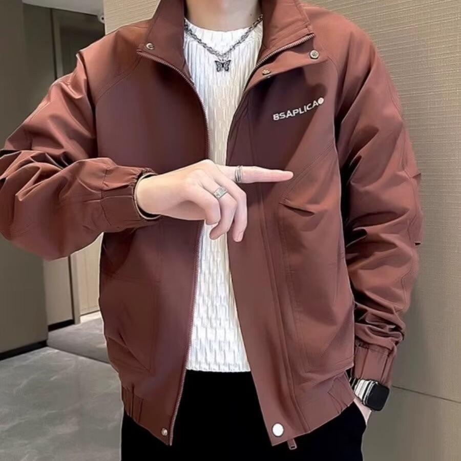 Maillard Wears American Retro Brown Coffee Suede Jacket Men'S Spring And Autumn Vintage Short Flight Jacket