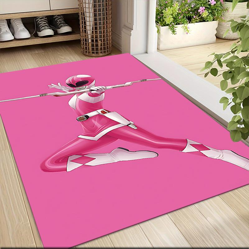 1Pc Power Rangers Galactic Heroes Carpet Rug Customizable Soft Washable Antislip Home Living Room Sofa Mats Personalized Rug 0917260