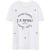 Betu Women's Vintage Letter Print Cotton T-Shirt