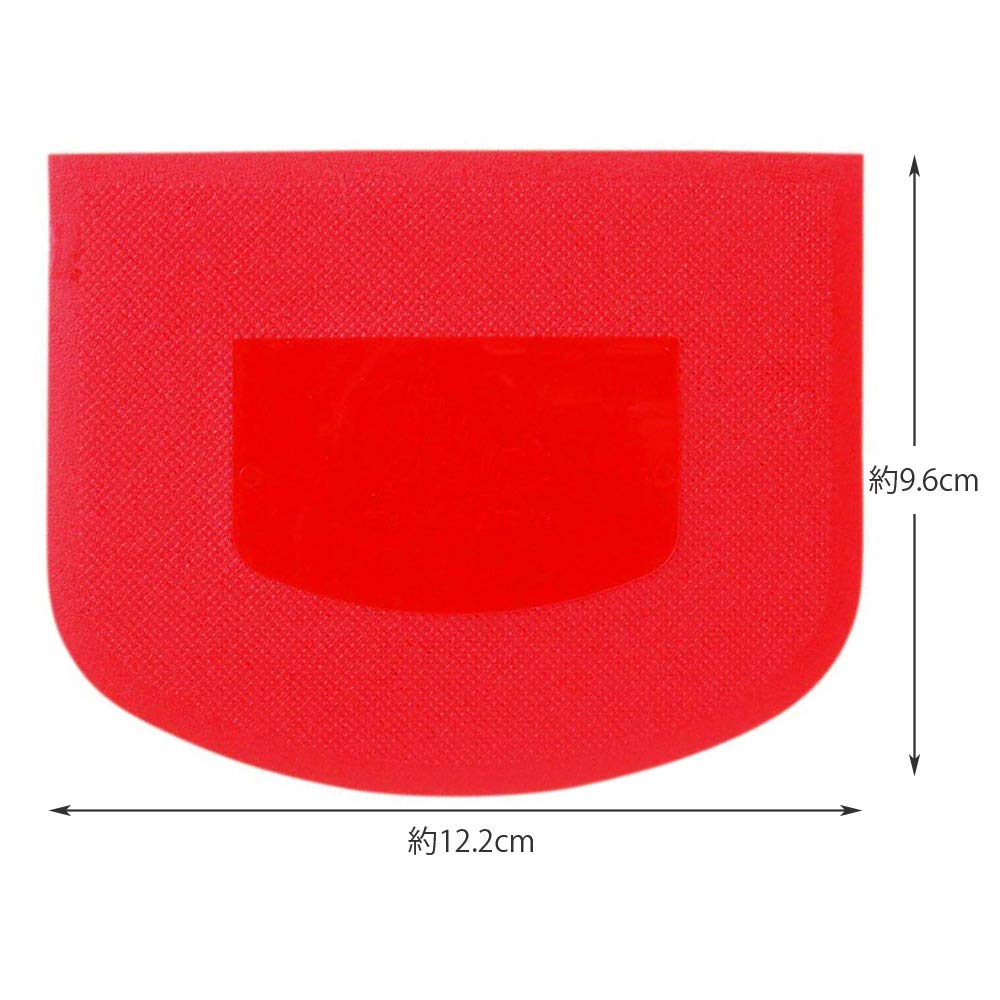 Kai House Select Embossed Made in DL6287 Scraper, Red, Japan,