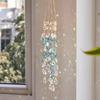 Faux Crystal Wind Chime for Outside, Window Hanging Sun Catcher, Prism Rainbow Maker Pendant for Home, Garden, Patio, Porch