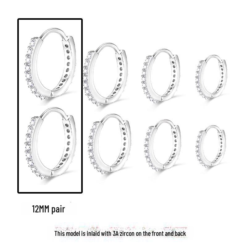 

Простые серьги-кольца с бриллиантами и цирконами — классика, удобство и хит продаж Copper