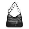 Mother Bag Large Capacity Shoulder Crossbody Bag Women's Multi-Layer Soft Leather Bag