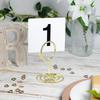 20Pcs Gold Table Number Holders, 2 Inch Short Mini Round Place Card Holder, Table Number Stands for Wedding Party Graduation