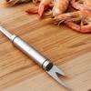 Stainless Steel Prawn Deveiner Utensil Easy To Clean Multifunctional Seafood Scaler Utensil Kitchen Utensil Sharp Blade
