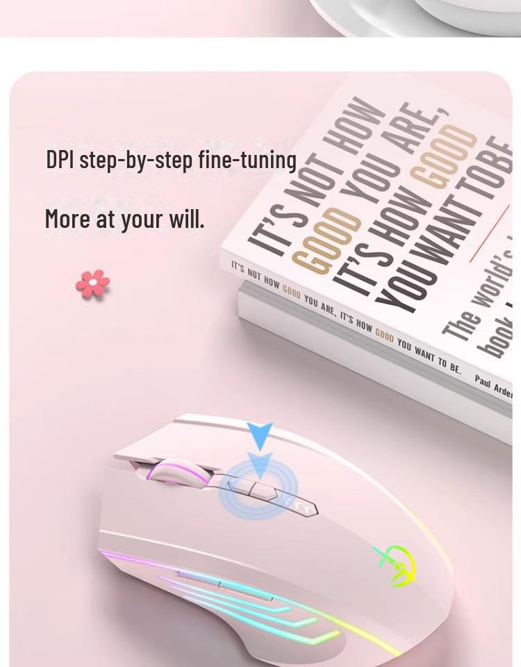 Juggernaut Rechargeable Bluetooth E-sports Mouse for Kids - Silent, Wireless, Compatible with Xiaomi, Lenovo, Huawei