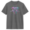 Unisexs Liebe Metallband HIM Heartagram T-Shirts 100% Baumwolle Kleidung Lässiges Kurzarm Rundhals-T-Shirt Grafik-T-Shirts