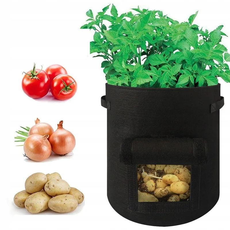 Pot Bag Bag Potatoes Carrots Vegetables Pocket For Growing Xxl 38L