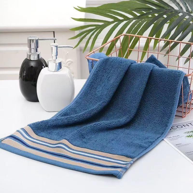 

Bamboo charcoal fiber towel bamboo fiber washing bath adult household face towel super soft thickened water absorption does not синий