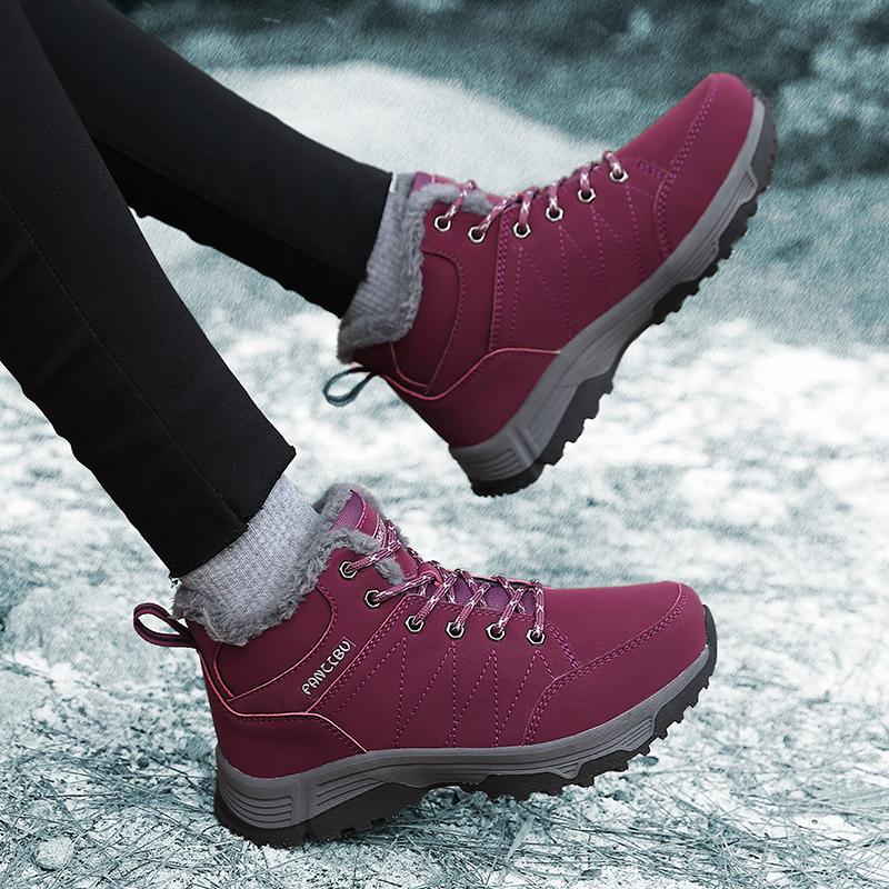 Damen Schneestiefel Winter Unisex Paar Übergröße Wanderschuhe Herren Wasserdicht Outdoor Hoch Wanderschuhe