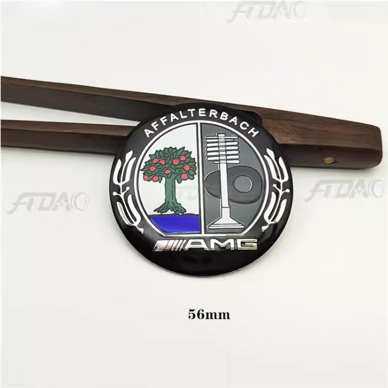 

4 шт. 56 мм Наклейки на ковпачки центральних дисків коліс автомобіля Аксесуари Для Mercedes Benz Brabus AMG Smart Maybach W205 W203 W206 W108 W124 W126 56mm&1 Set (4Pcs)