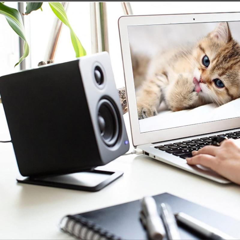2Pcs Enhance Spatial Sound Effects And Shock Absorption Desktop Speaker Stand For Tabletop Audio Support Or Computer Speaker
